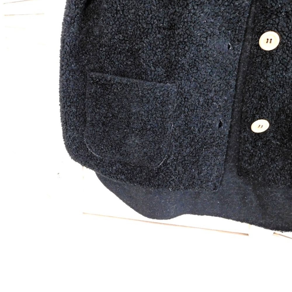 FREE PEOPLE WMN S BLACK RAW EDGE OVERSIZED VEST - Picture 4 of 7
